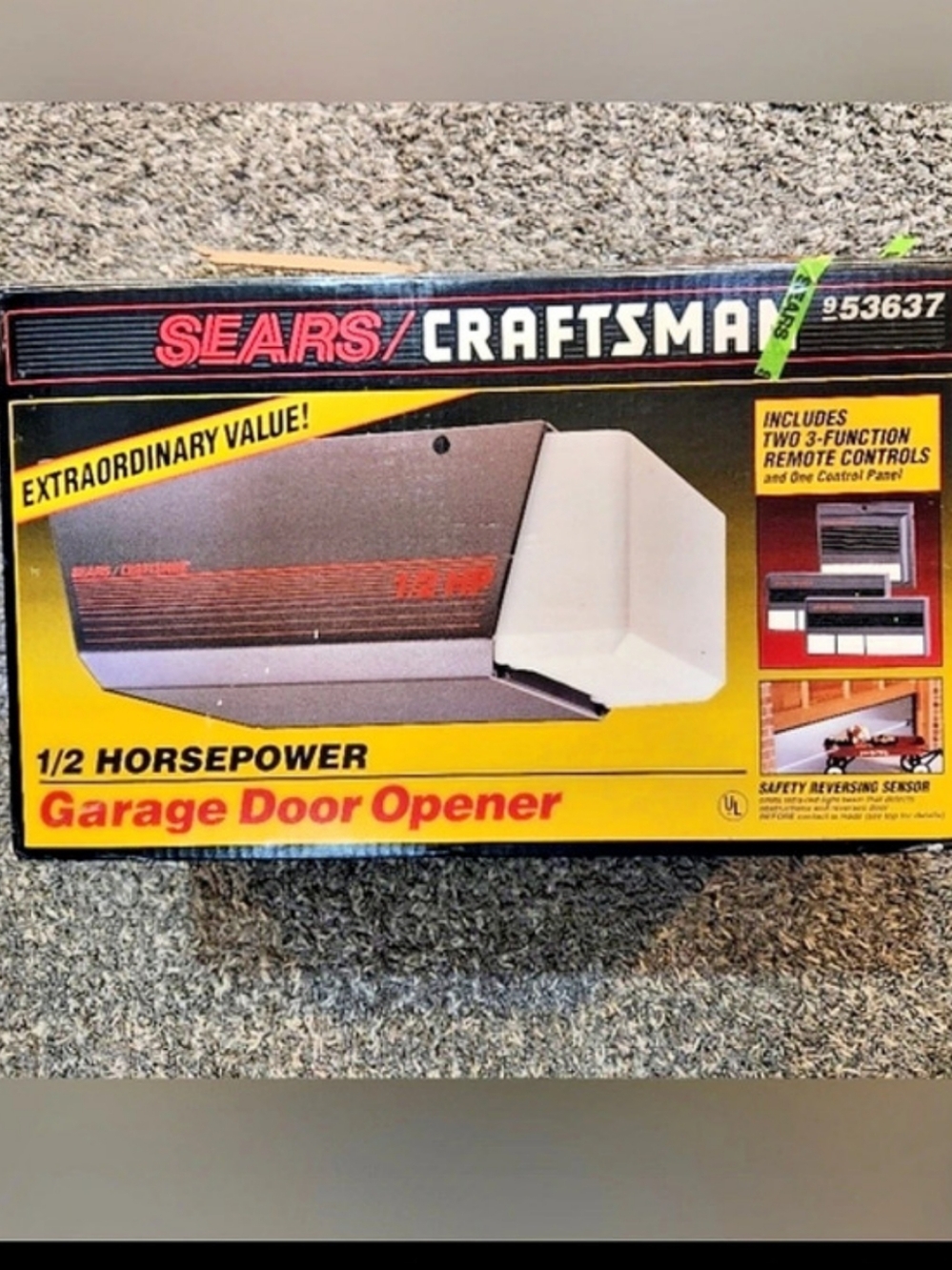 New Craftsman 1/2 HP Garage Door Opener